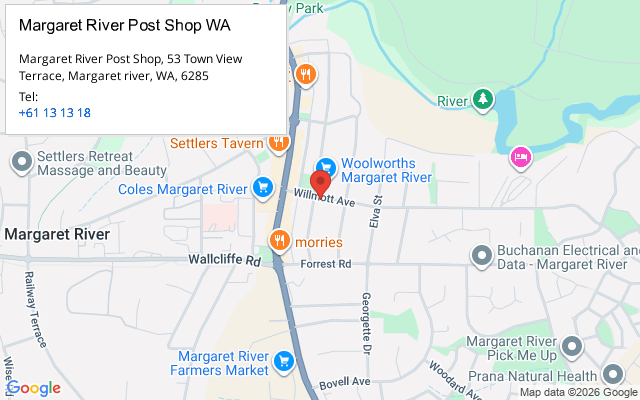 Margaret River Post Shop WA