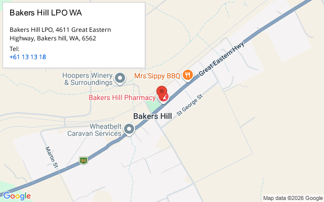 Bakers Hill LPO WA