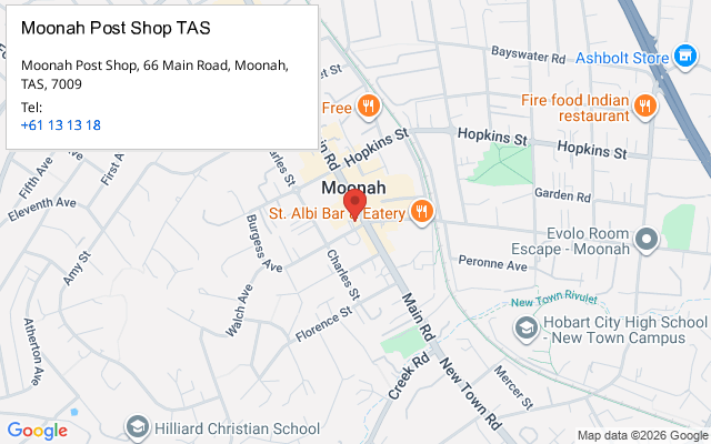 Moonah Post Shop TAS