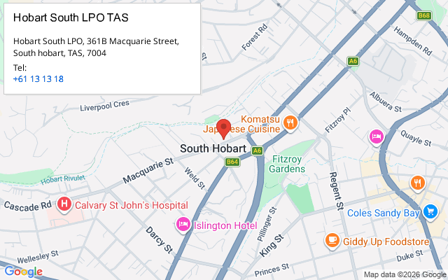 Hobart South LPO TAS