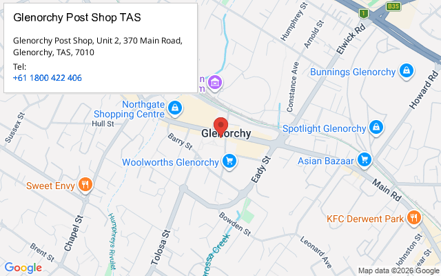Glenorchy Post Shop TAS