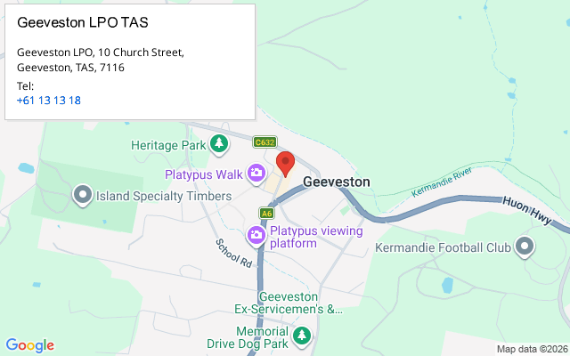 Geeveston LPO TAS