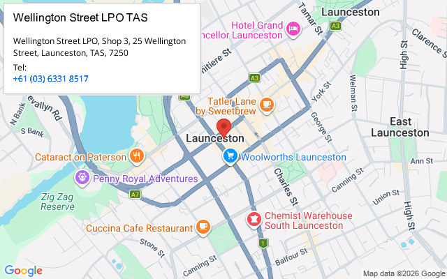 Wellington Street LPO TAS