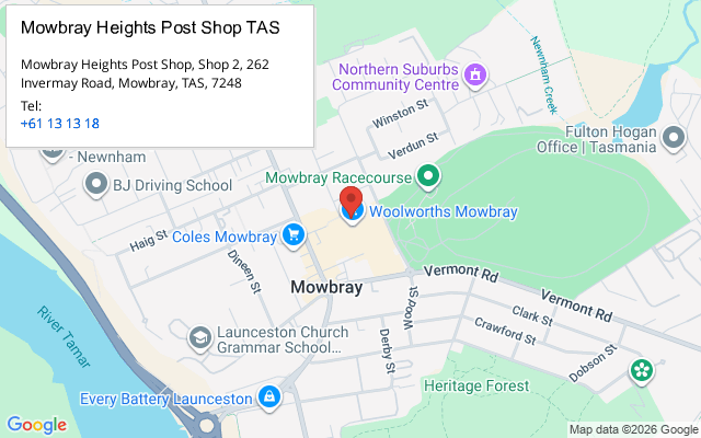 Mowbray Heights Post Shop TAS