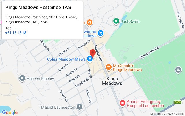 Kings Meadows Post Shop TAS