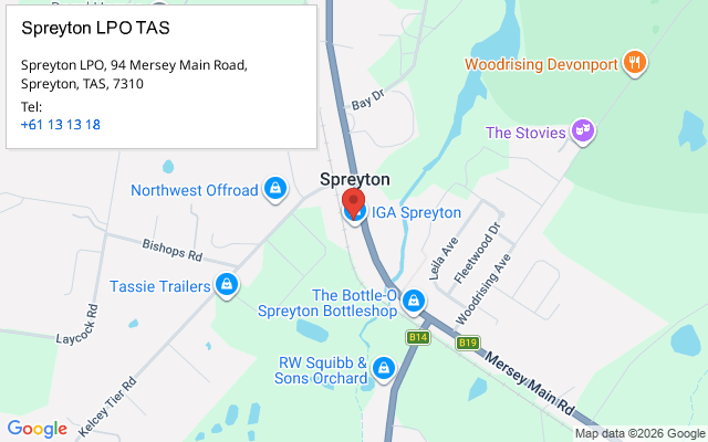 Spreyton LPO TAS