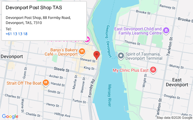 Devonport Post Shop TAS