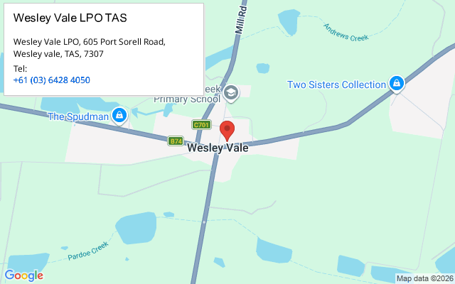 Wesley Vale LPO TAS