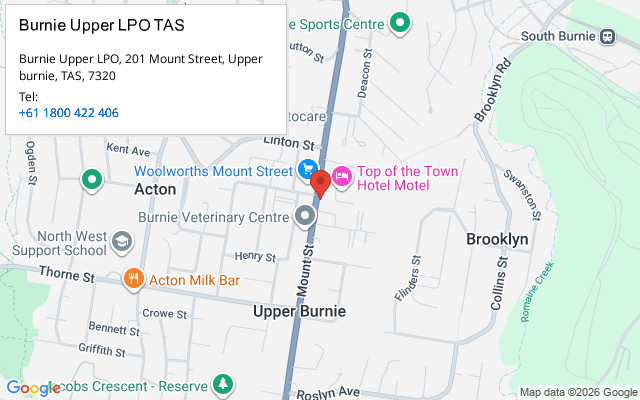 Burnie Upper LPO TAS
