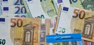 Euro banknotes in 10, 20, and 50‑euro denominations scattered together.