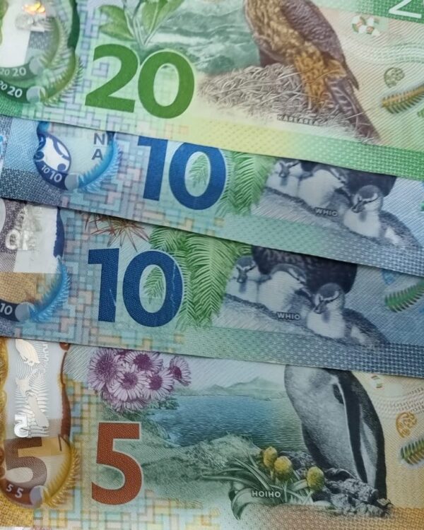 New Zealand dollars banknotes in 5,10 and 20. New Zealand dollars banknotes in 5,10 and 20.