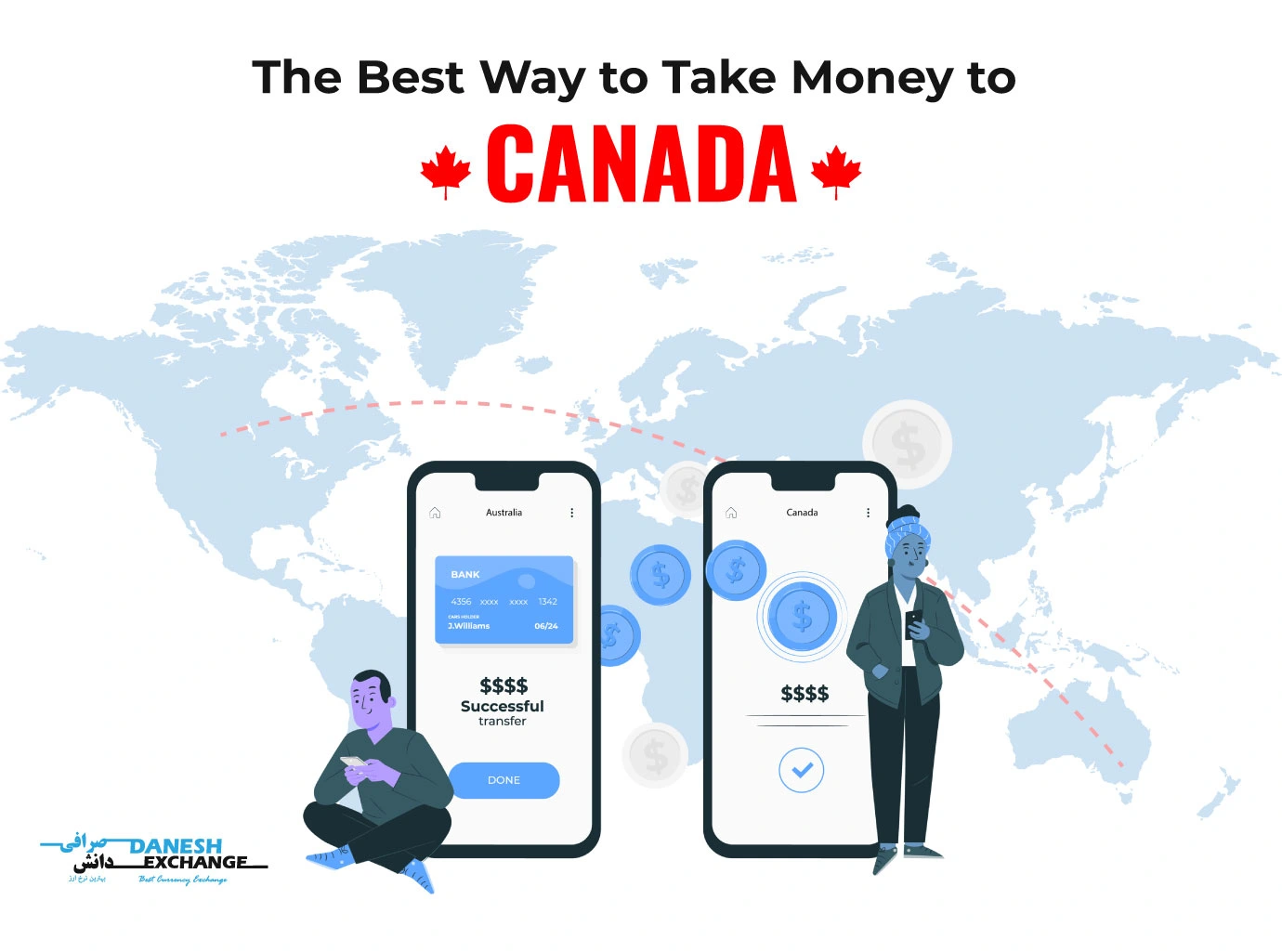 best way to take money to canada