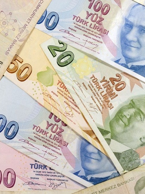 Overlapping Turkish Lira notes showing 100, 50, 20, and 10 TRY denominations. Overlapping Turkish Lira notes showing 100, 50, 20, and 10 TRY denominations.