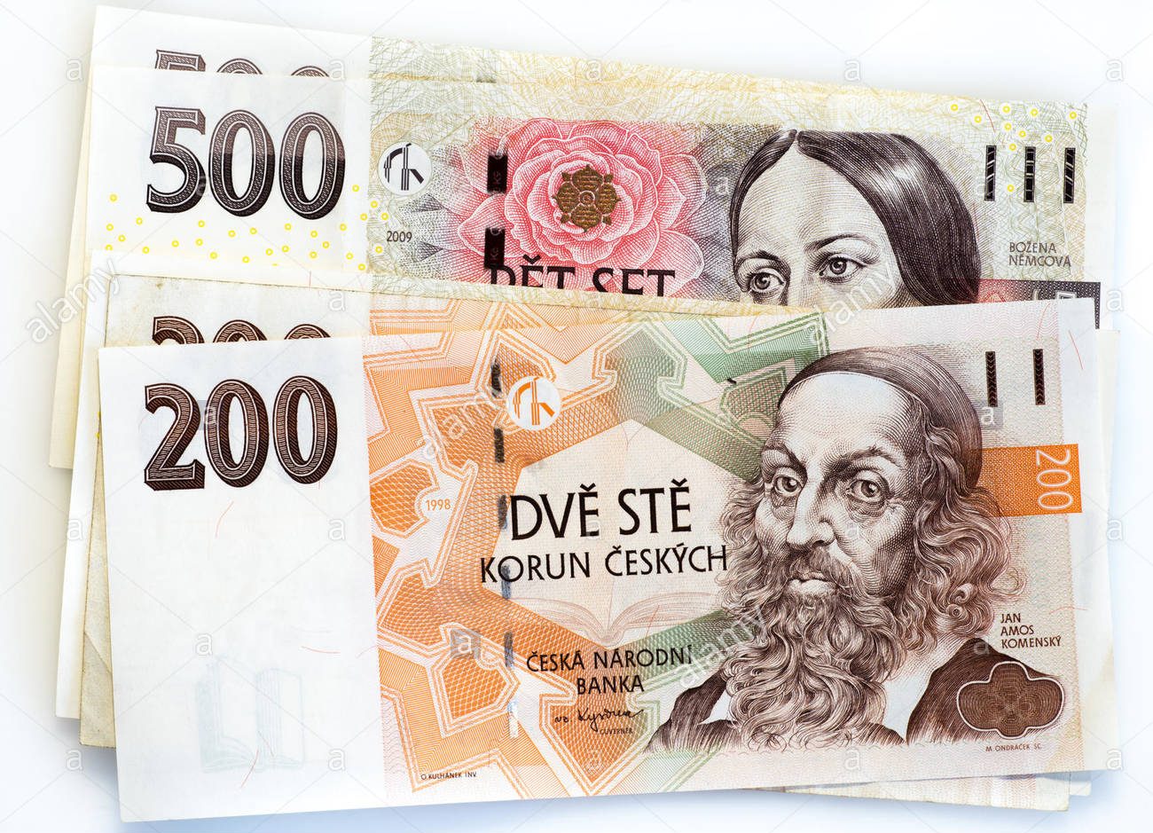 czech-koruna-notes-currency-of-the-czech-republic- Danesh Exchnage